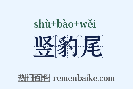 竖豹尾是什么意思的图片